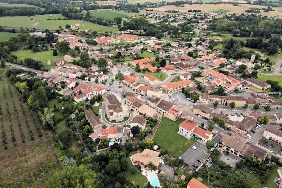 Vue aérienne de Golfech